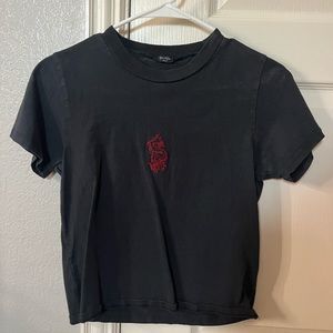 dragon embroidered tee John Galt